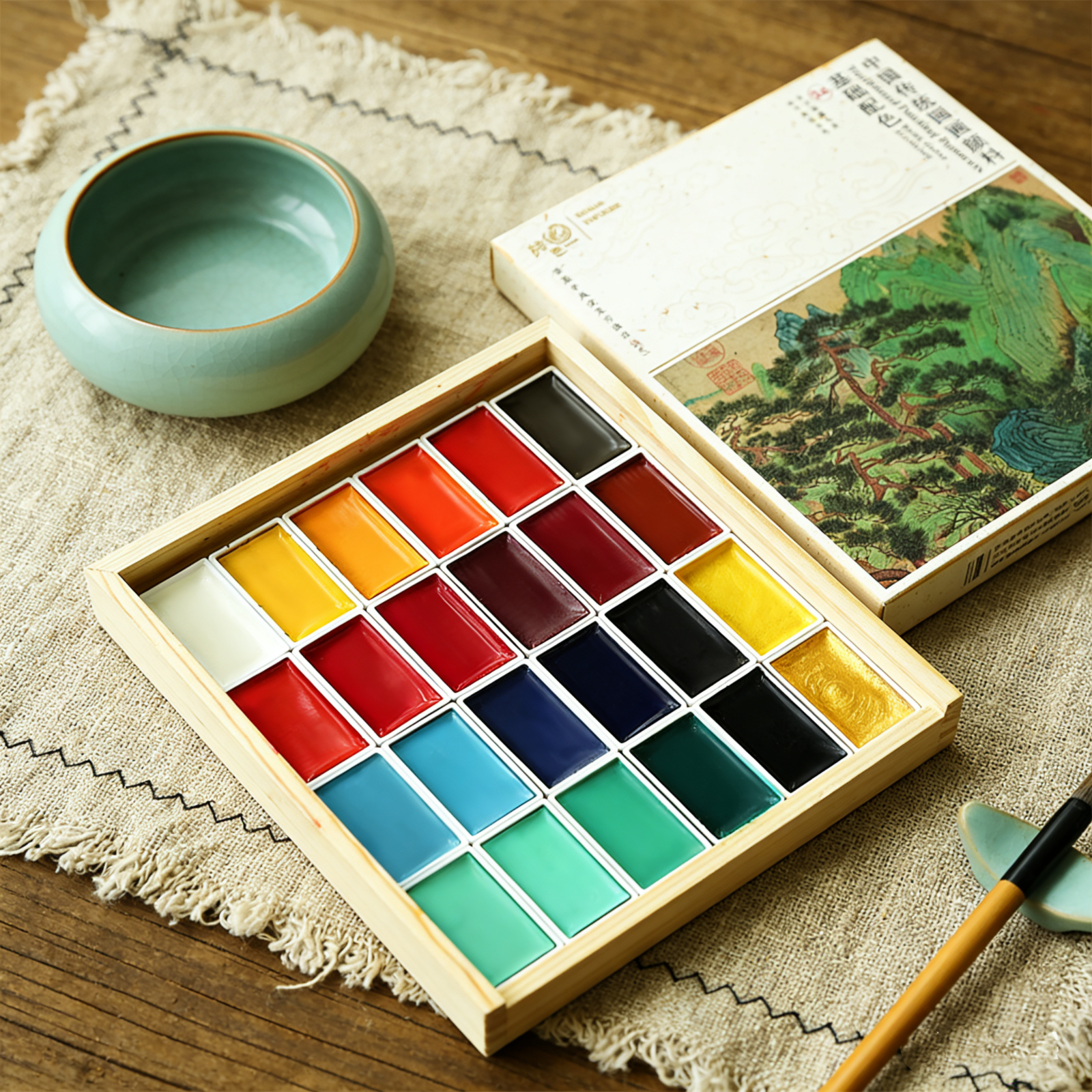 水彩絵の具セット 24 色 7.2 ミリリットルプロの水彩絵の具絵画画材