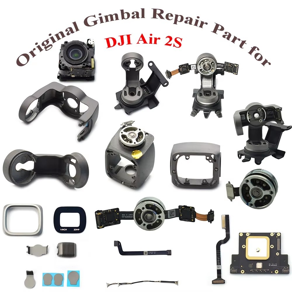 Original Air 2S Gimbal Camera Core/Frame YR Bracket Signal Cable PTZ Cover Flat Line YR Motor For DJI Air 2S Drone Repair Parts