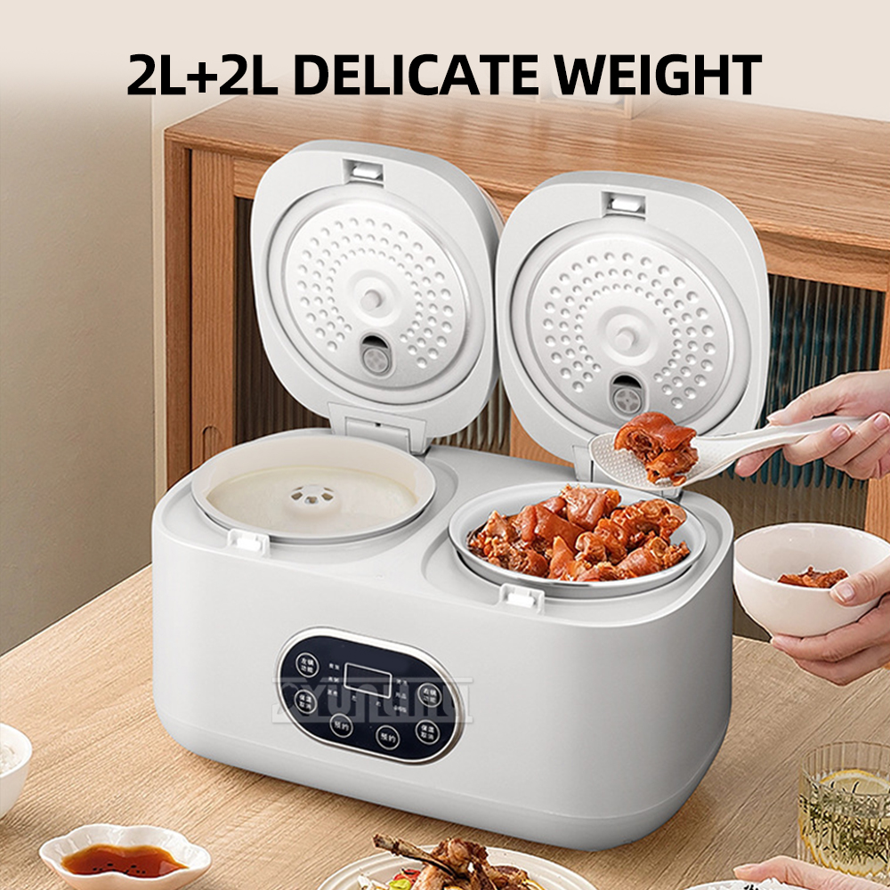 家庭用低糖炊飯器 4L 二重鍋多機能ノンスティックレイスコッヘル電気炊飯器