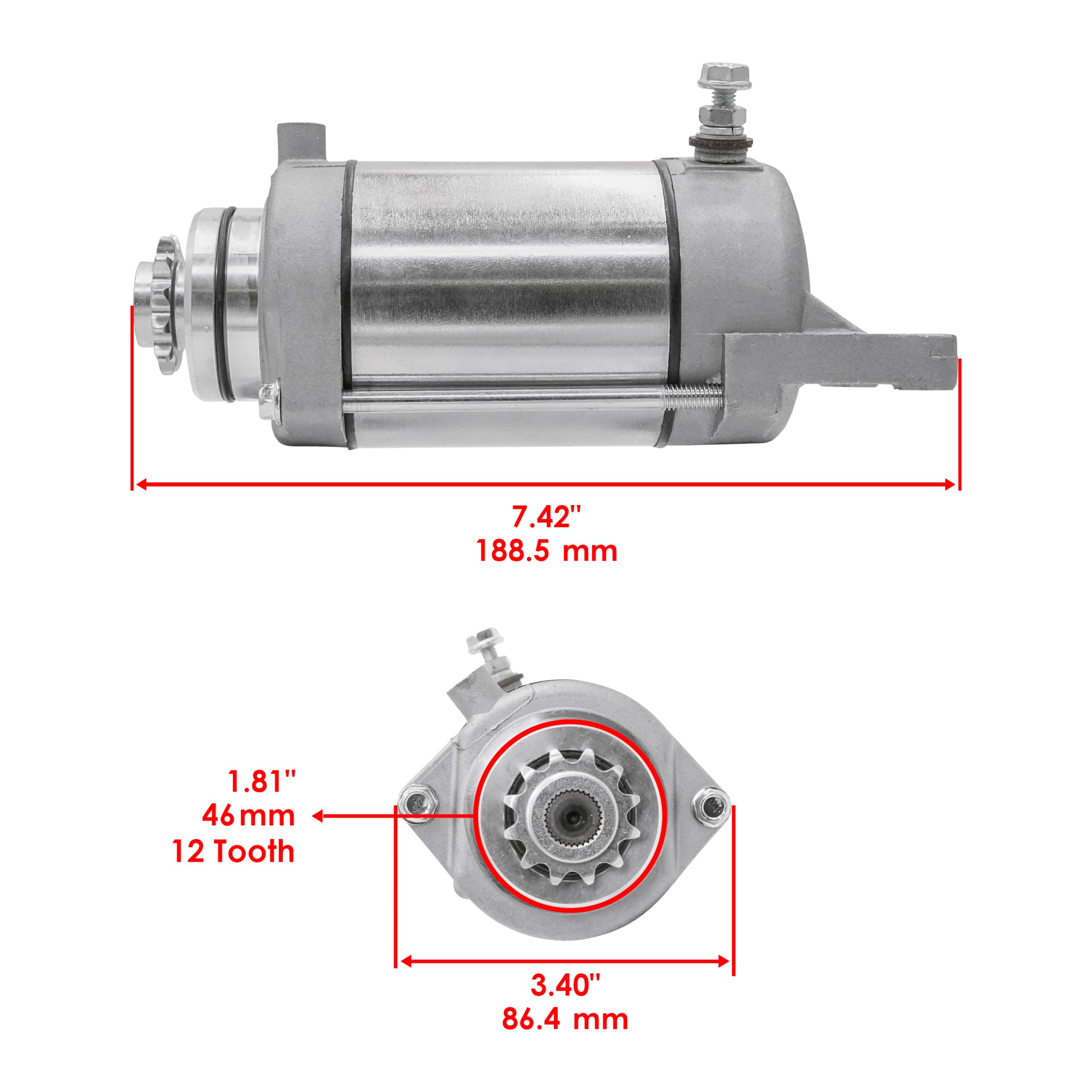 21163-1125 21163-1070 21163-1120 21163-1163 スターターモーター Kawasaki En450 1985-1990 En500 Ex500 Ex500 Ninja 500 と互換性あり