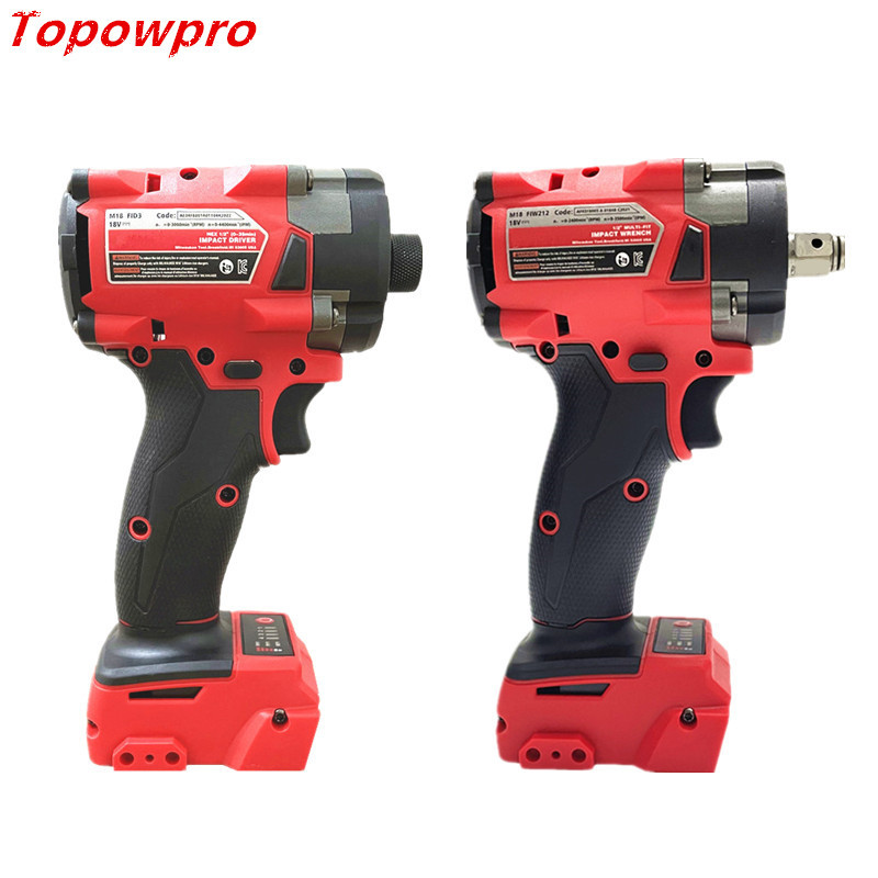 互換性ミルウォーキー 18V バッテリー電気コードレスレンチブラシレスドライバーインパクトドリル電動工具車のトラックの修理