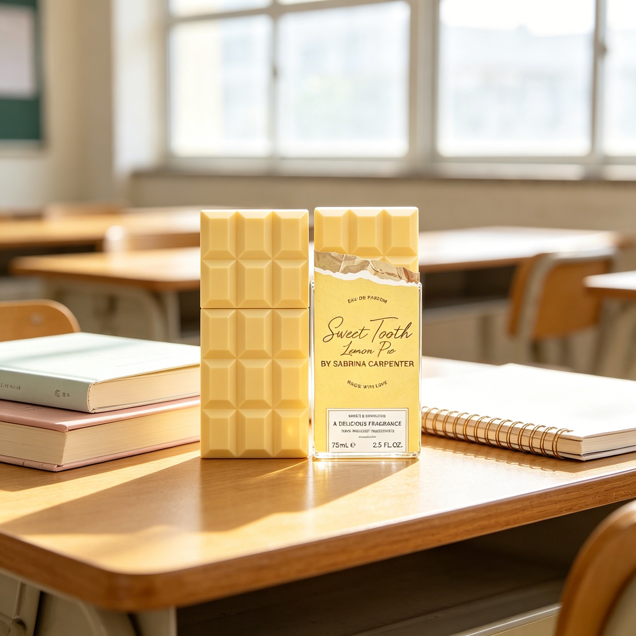 サブリナ カーペンターのスイート トゥース レモン パイ オードパルファム 75ml 壊れやすいチョコレート型ボトル 明るく新鮮なスイート レモン クリームの香り 記念日 パーティー 結婚式 プレミアム ギフト 女性向け