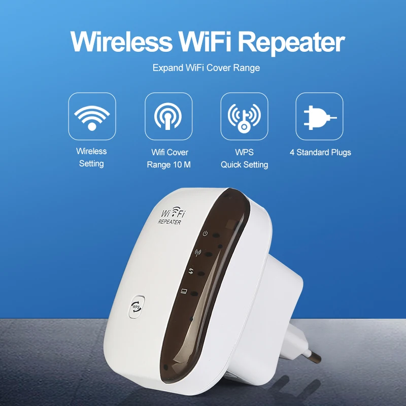 ワイヤレス WiFi リピーター 300Mbps WiFi エクステンダーアンプブースタールーター 802.11N WPS 長距離ワイヤレス WiFi リピーターアクセスポイント