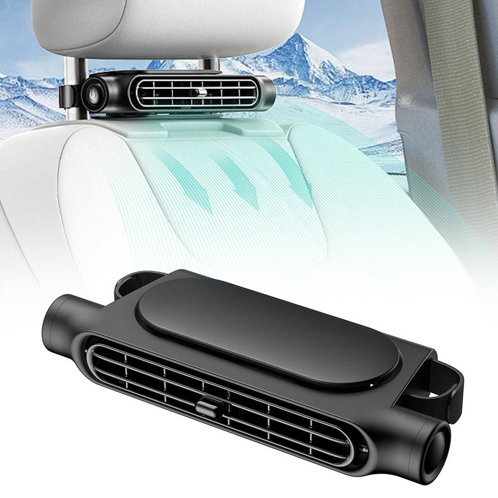 カーシートファン USB 充電ヘッドレスト背もたれファンハイパワー強力なターボエアコンクーラー車 SUV 夏の必需品