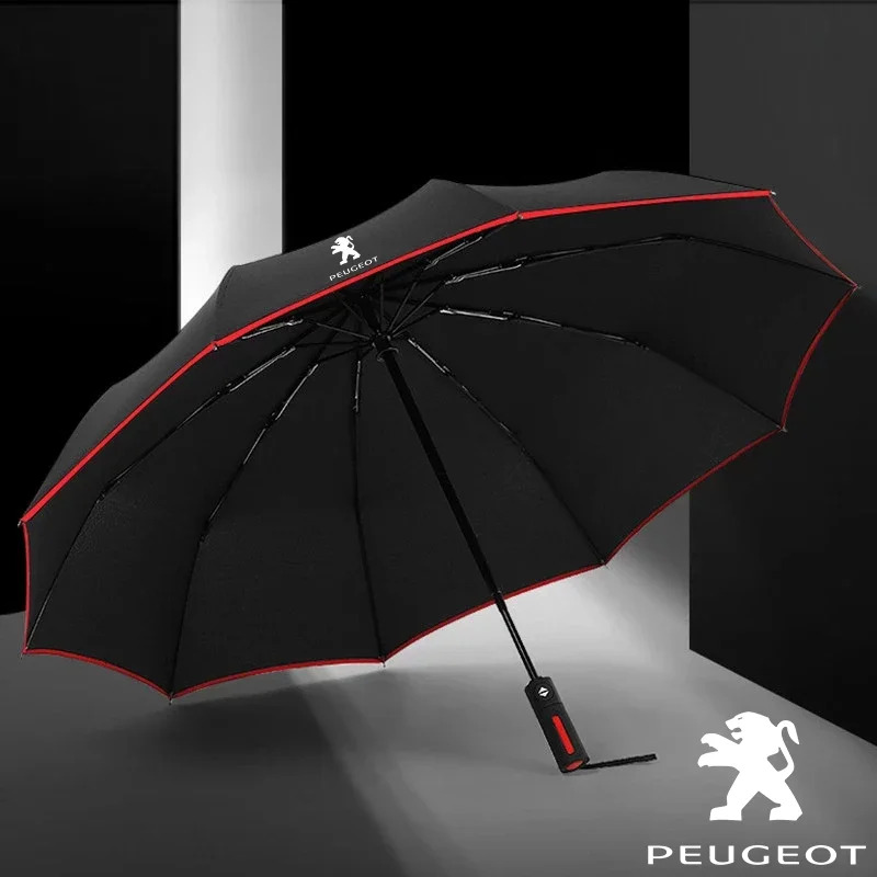 Car Automatic Folding Windproof Sunshade Umbrella Peugeot 206 207 208 301 307 308 406 408 508 607 2008 3008 4008 5008 RCZ Rifte