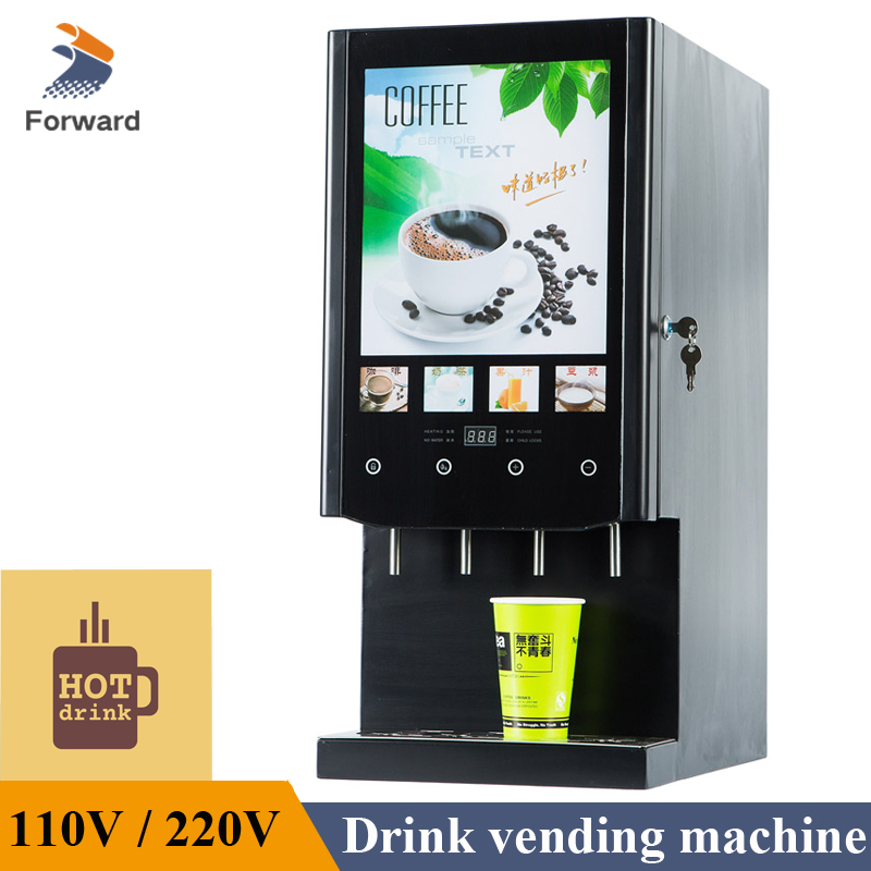 ビジネス用自動ホットチョコレートコーヒー自動販売機4ホットドリンク飲料サービスマシンビュッフェディナー用