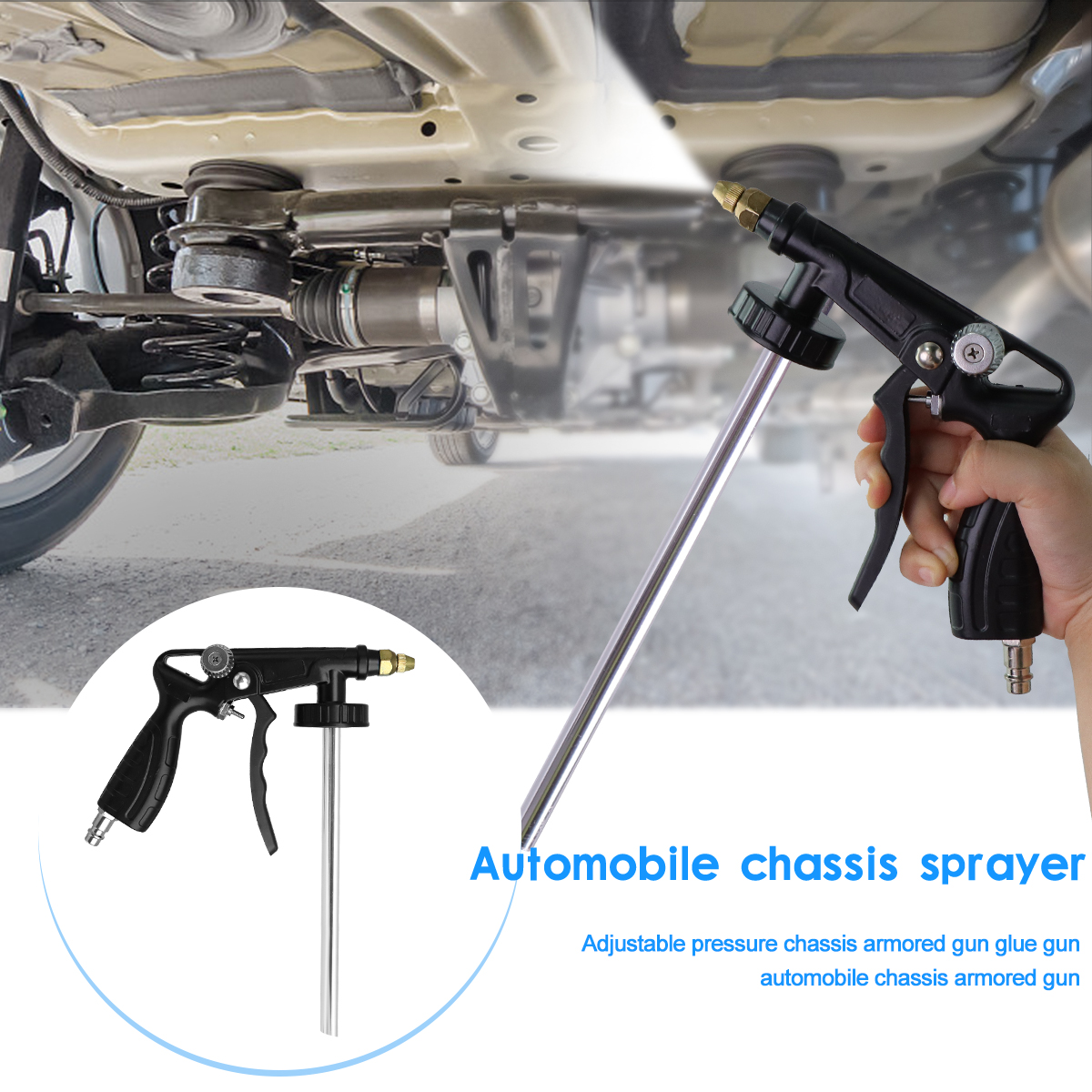 自動車シャーシ用エアブラシ塗料、グルーガン、自動車装甲スプレー、調整可能なアンダーコーティング金属スプレーガン、アンダーボディコーティング