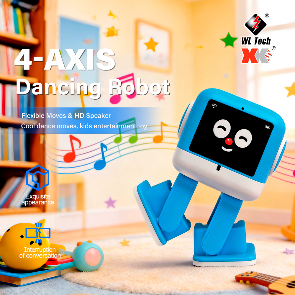 Wltoys スマート AI ロボット玩具 TouchVoice コントロール ロボット チャット ダンス付き 子供の学習コンパニオン