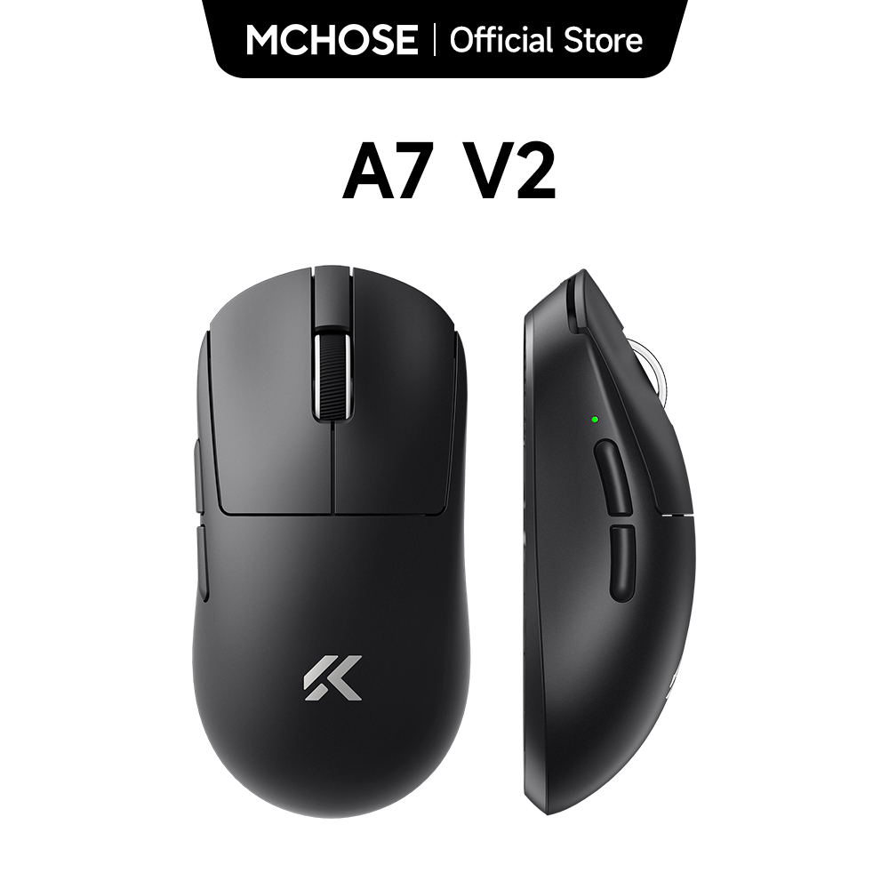MCHOSE A7 V2 軽量ワイヤレス ゲーミング マウス デュアル 8,000Hz ポーリング レート PAW3950 TI ゲーミング E スポーツ オフィス マウス