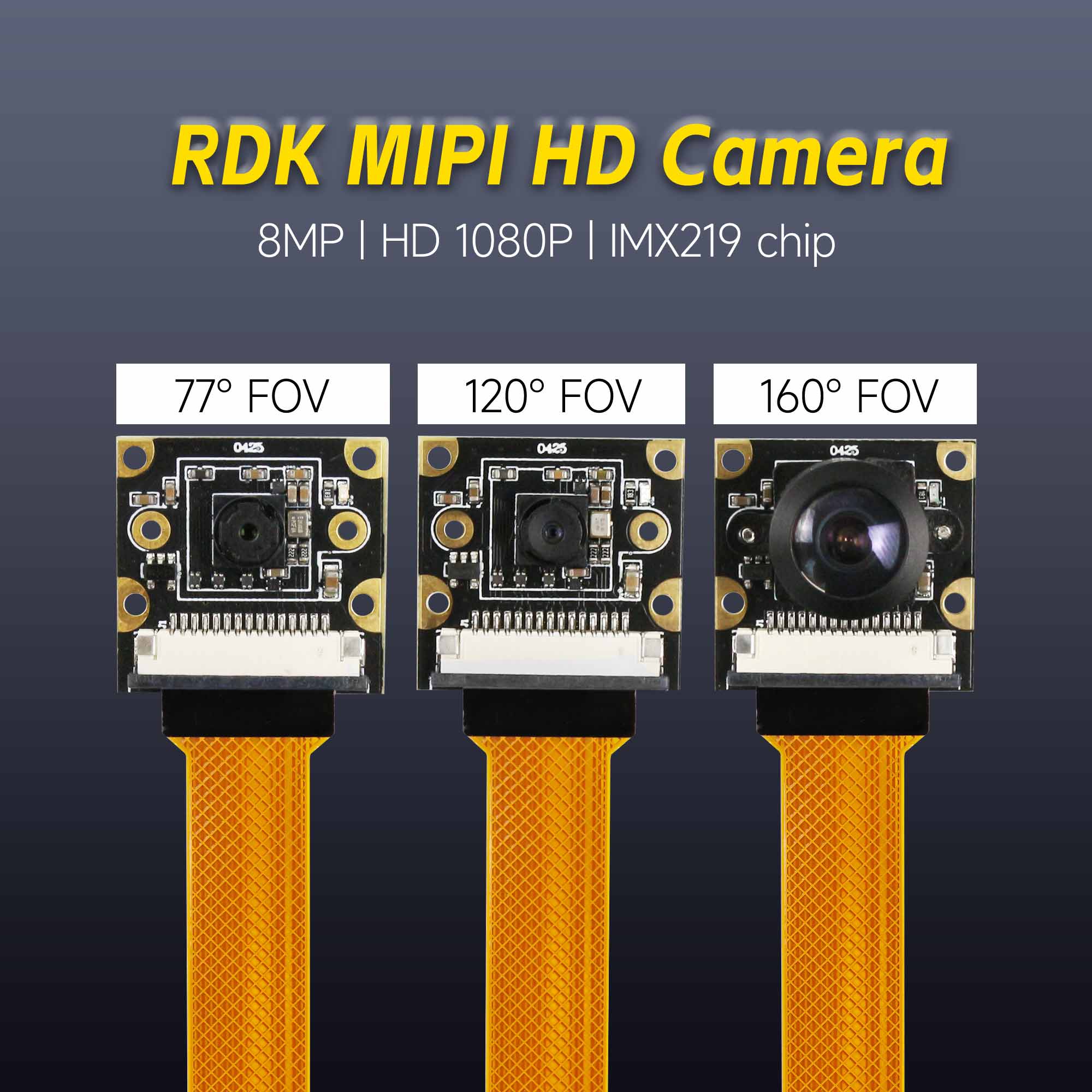 Yahboom RDK MIPI カメラモジュール HD 77/120/160 視野角オプション CSI インターフェイス付き DIY ロボティクス AI 認識