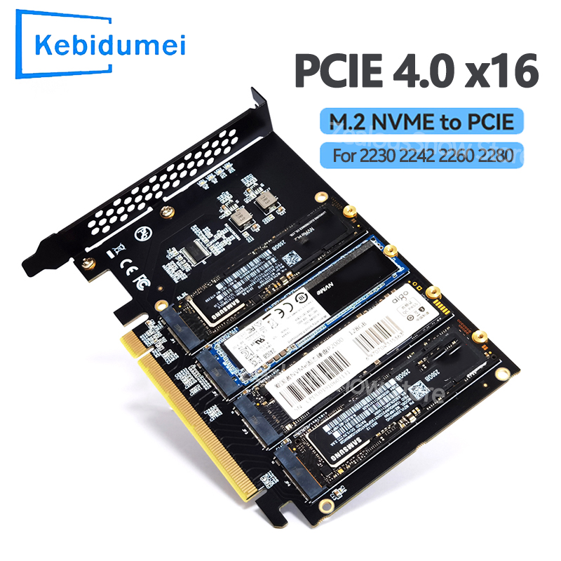 M.2 NVMe SSD アダプター - PCIe 4.0/3.0 コンバーター PC マザーボード PCIe x1 x4 x8 x16 拡張カード (2230 2242 2260 2280 M.2 SSD 用)