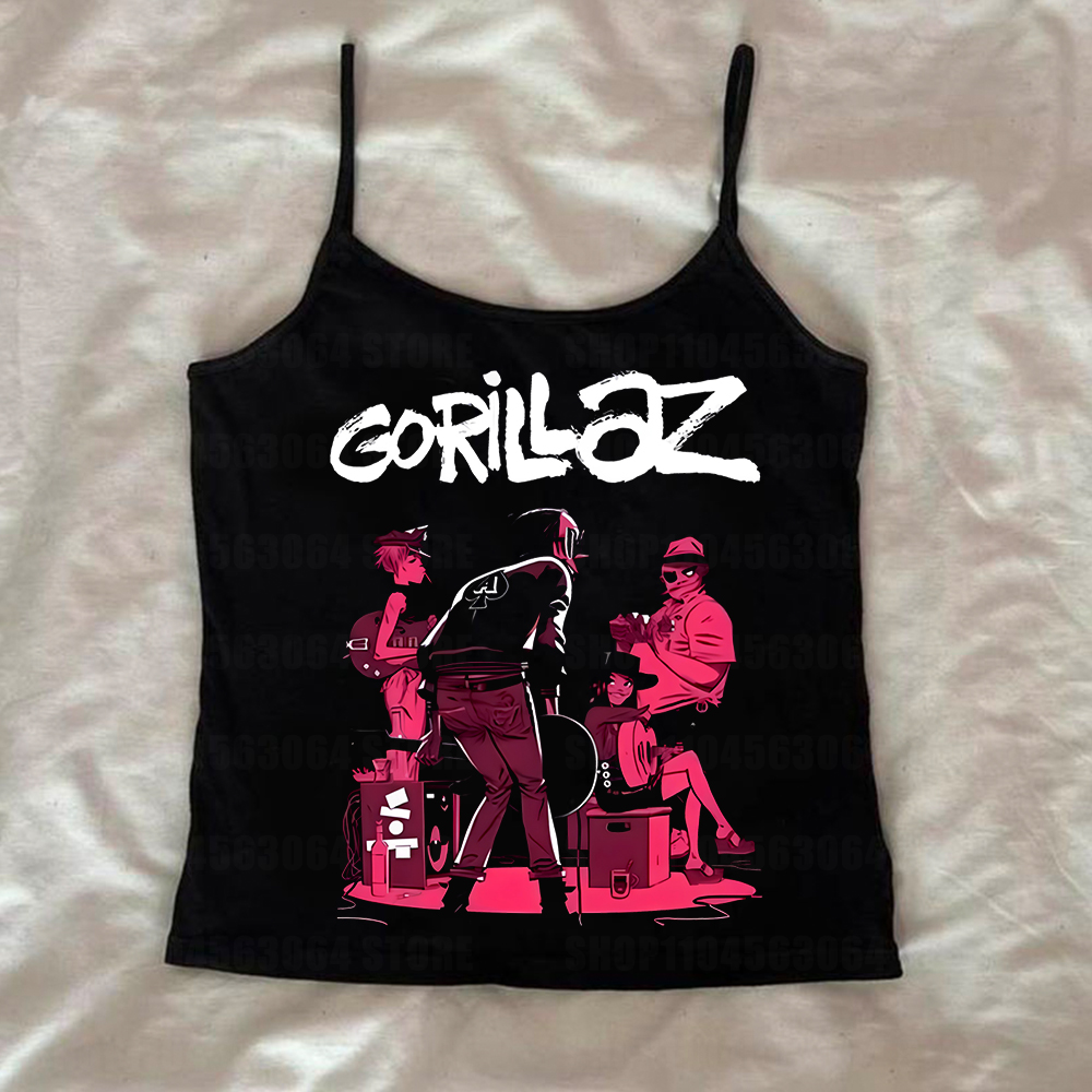 音楽バンド Gorillazs パンクロック プリント Tシャツ 90 年代カジュアルファッション半袖プラスサイズユニセックストップスグラフィック Y2k 女性服