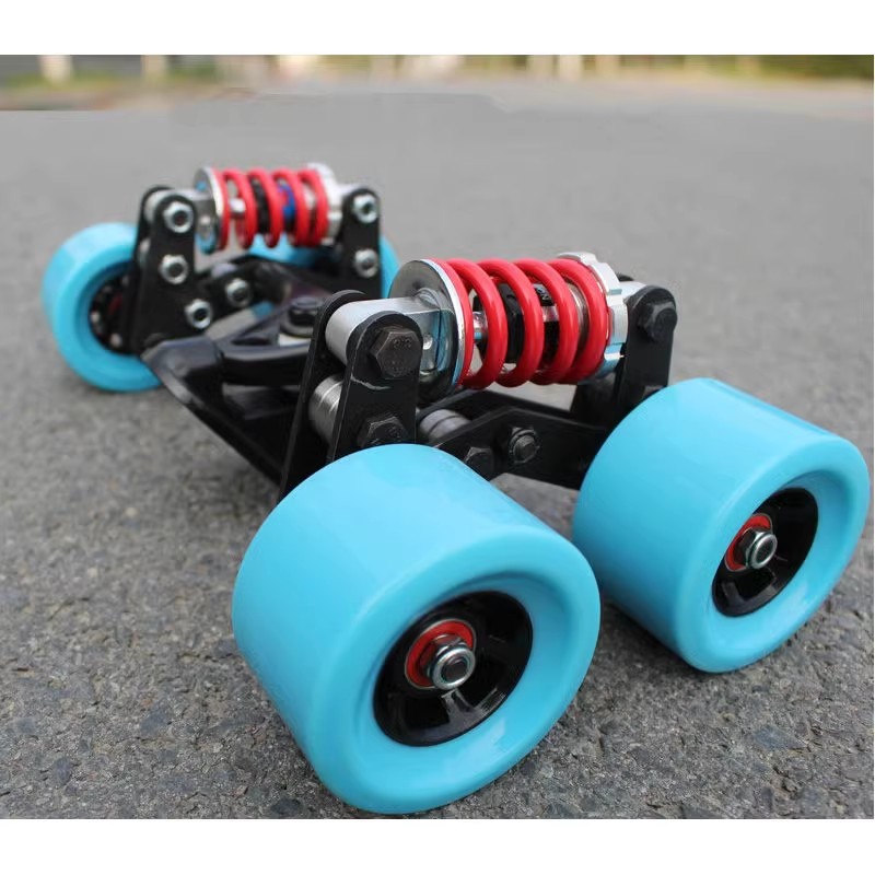 DIY スケートボードブラケット修正衝撃吸収スプリングブリッジ 83 ミリメートル PU ホイール電動スケートボードロングプレート防振ブラケット