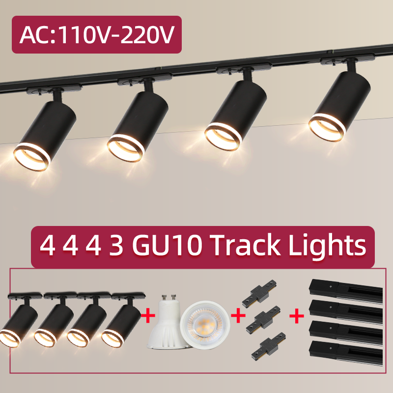 Led トラックライト 85-265V COB 天井トラックランプレール照明システムセットレールスポット衣料品店リビングルーム店舗ホーム