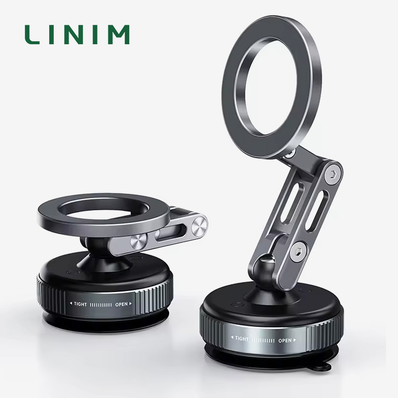 LINIM X53 360度回転デスクトップ真空吸引電話ホルダーユニバーサル真空吸着吸引磁気電話ホルダー