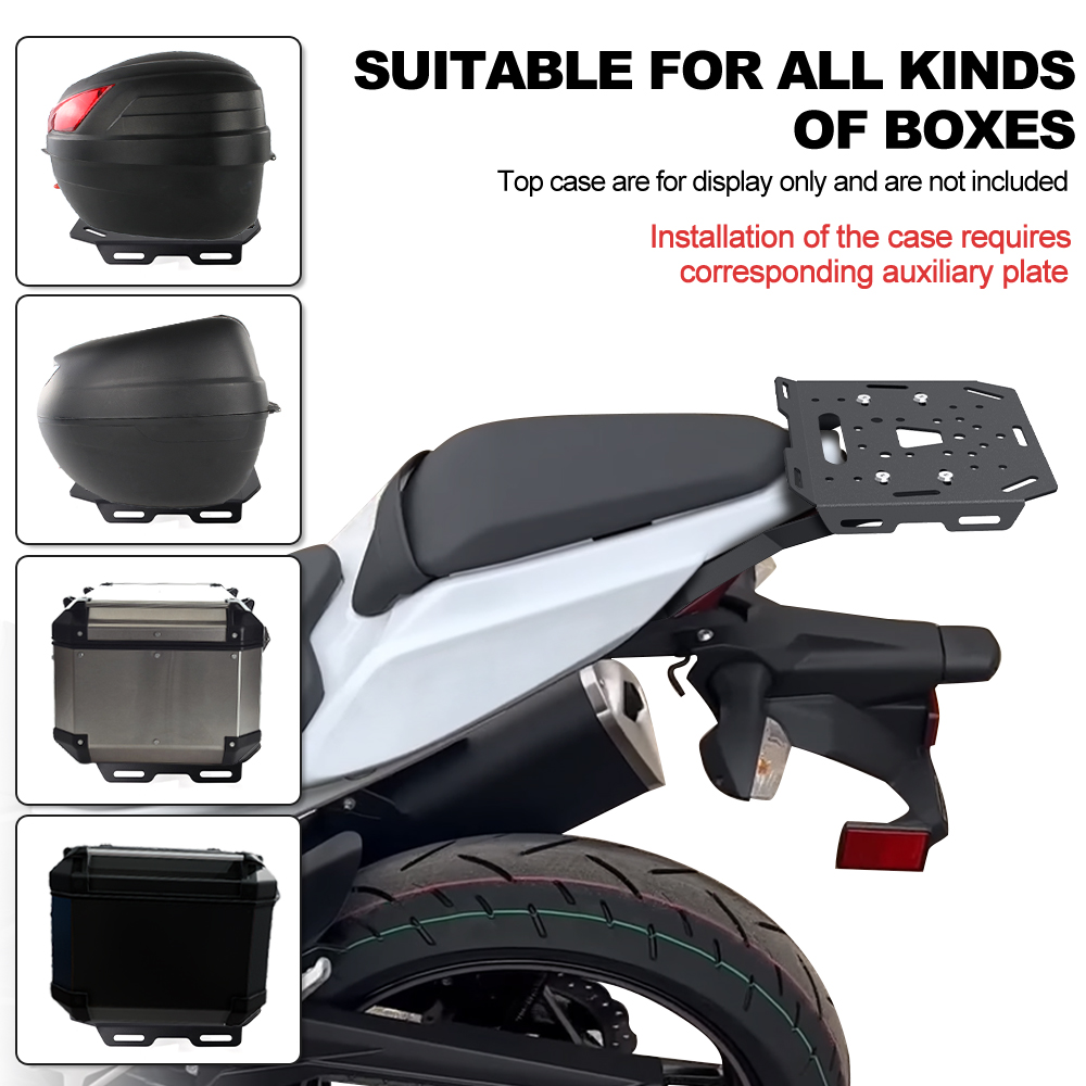 オートバイリア荷物ラックカーゴリアキャリアサポートホルダーブラケット NINJA250 Z250 NINJA400 Z400 Z500 Ninja 500 カワサキ