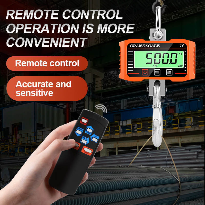 1500 キロデジタル LCD クレーンスケール 500 キロ/1 トン高負荷産業用ヘビーデューティ合金フックロック秤量天秤 N/ポンド/kg 吊りスケール