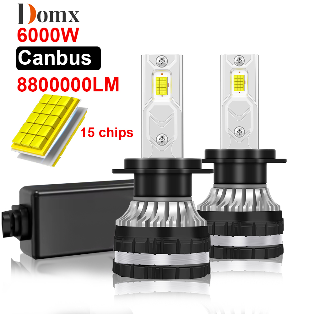 Domx ​​H4 Led Canbus H7 LED 車の Led ライト H8 H9 H11 9005 HB3 9006 HB4 9012 Led ヘッドライト電球フォグライトキット自動 6000K 12V