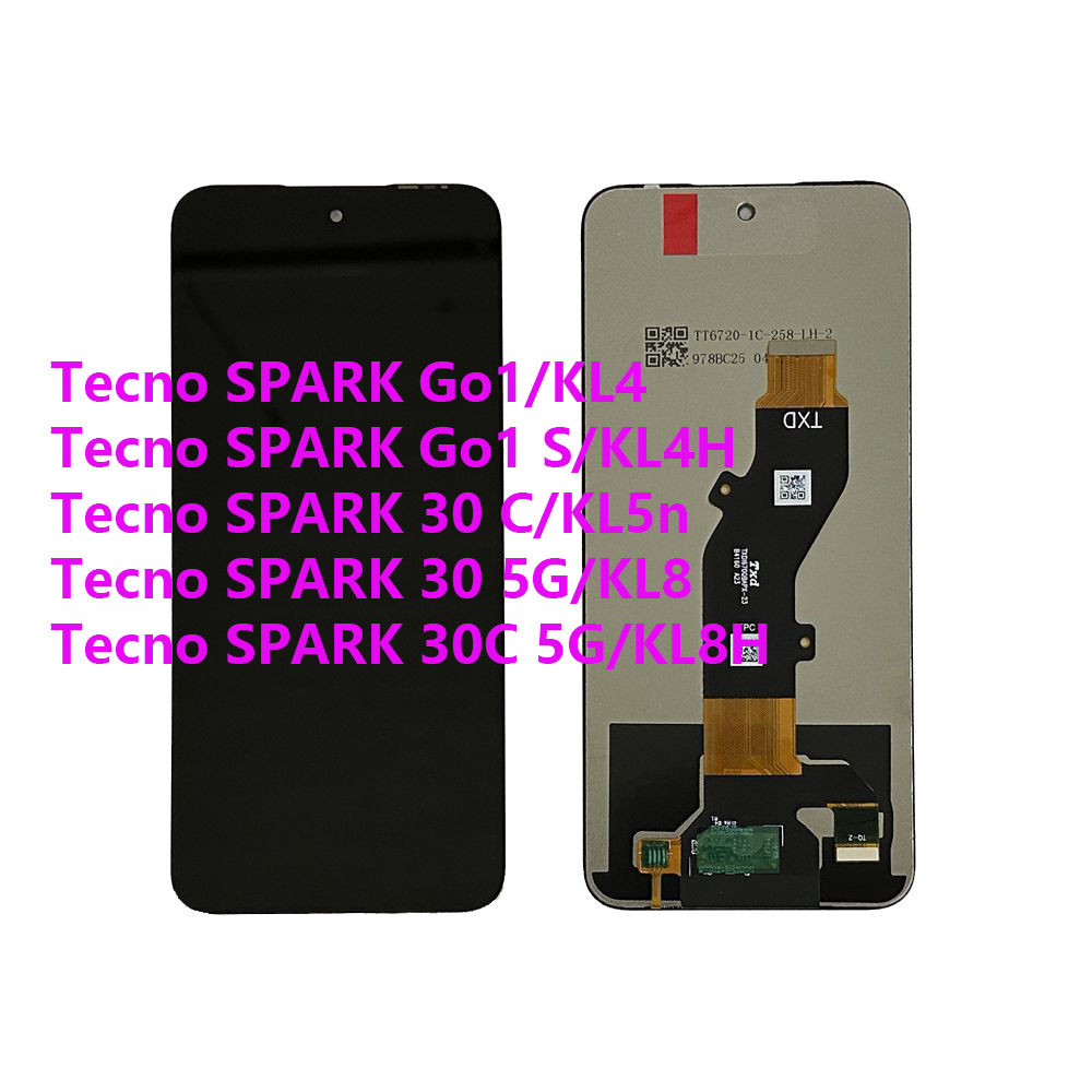 テクノスパーク Go1 KL4 スパーク Go1 S KL4H スパーク 30 C KL5n スパーク 30 5G KL8 スパーク 30C 5G KL8H Lcd ディスプレイタッチスクリーンデジタイザとして