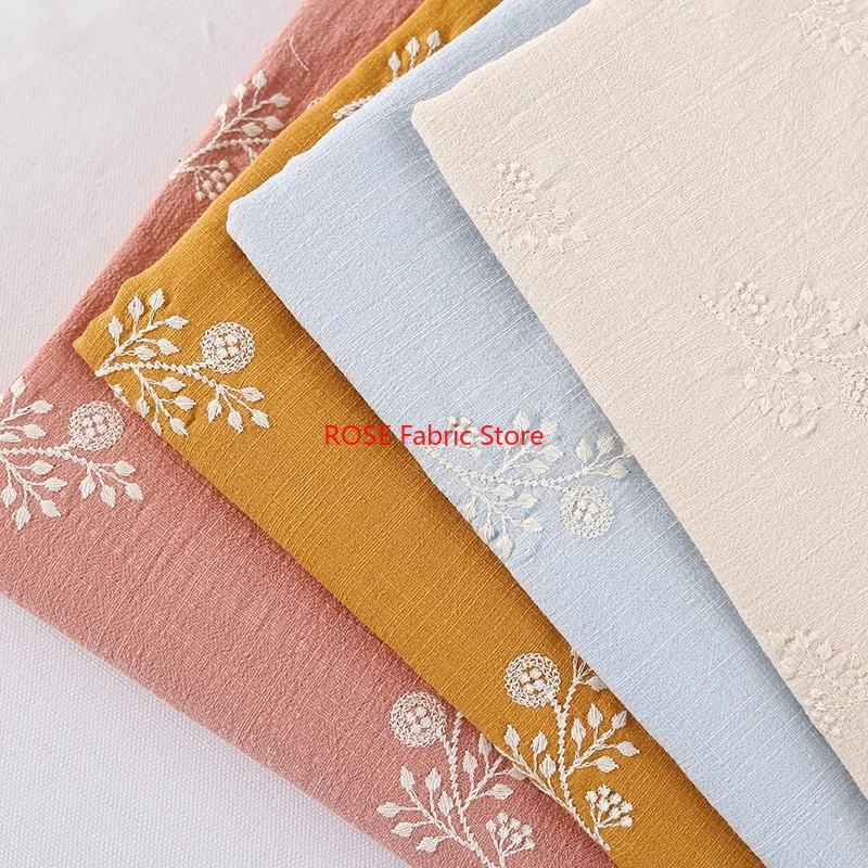花刺繍綿生地スカート、ガウン、ドレス、ブラウス、トップス、テーブルカバー、衣装デザイン、ヘアアクセサリー縫製
