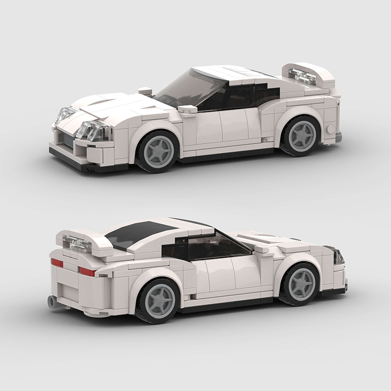 市テクニカルスピード世界的に有名な車ビルディングブロックレーシングワイルドスピード Moc レンガ車両 A80 スープラ V2 おもちゃ子供