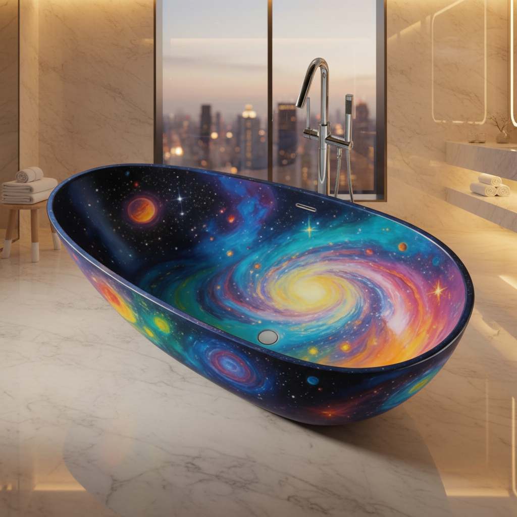&c Artificial Stone Bathtub Customized Indoor Villa Decorative Solid Marble Craving Soaking Bath Tub Adult Bathtub