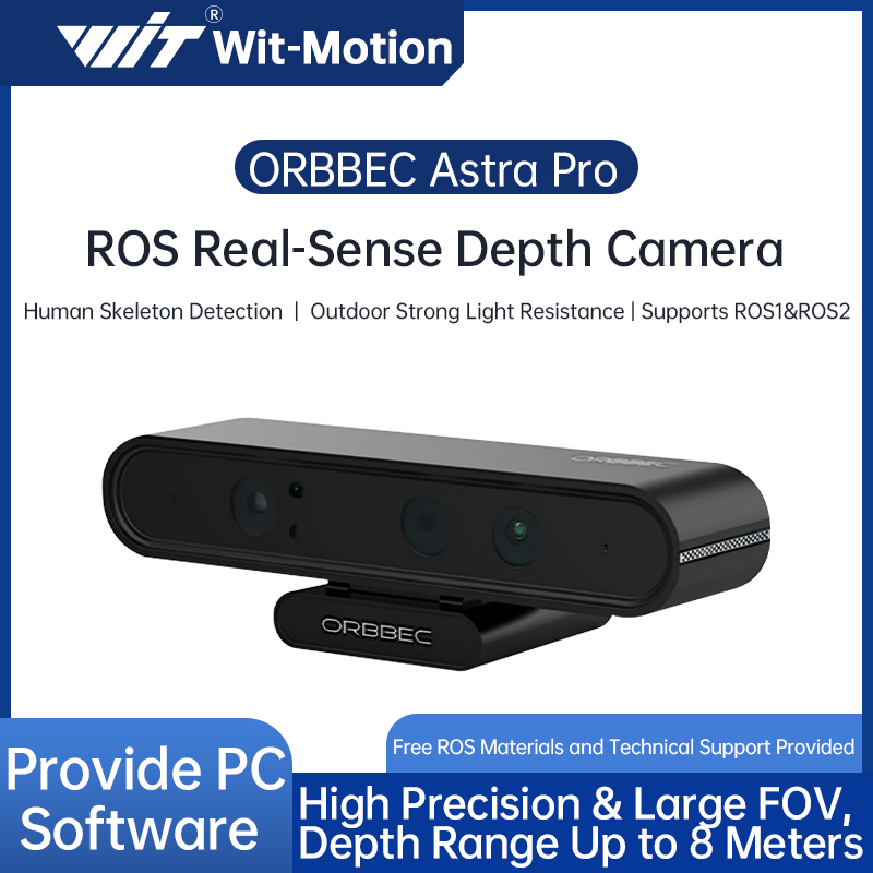 ORBBEC ASTRA Pro 3D 深度カメラモジュール 0.6-8M 範囲 AI ロボットラズベリー PI ドローン開発顔認識 ROS1ROS2