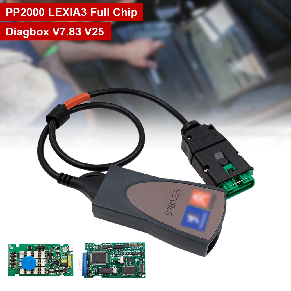 フルチップ Lexia 3 PP2000 921815C Diagbox V7.83 Lexia3 OBD2 スキャナ車診断ツール PSA シトロエン/プジョー t LEXIA3 VCI