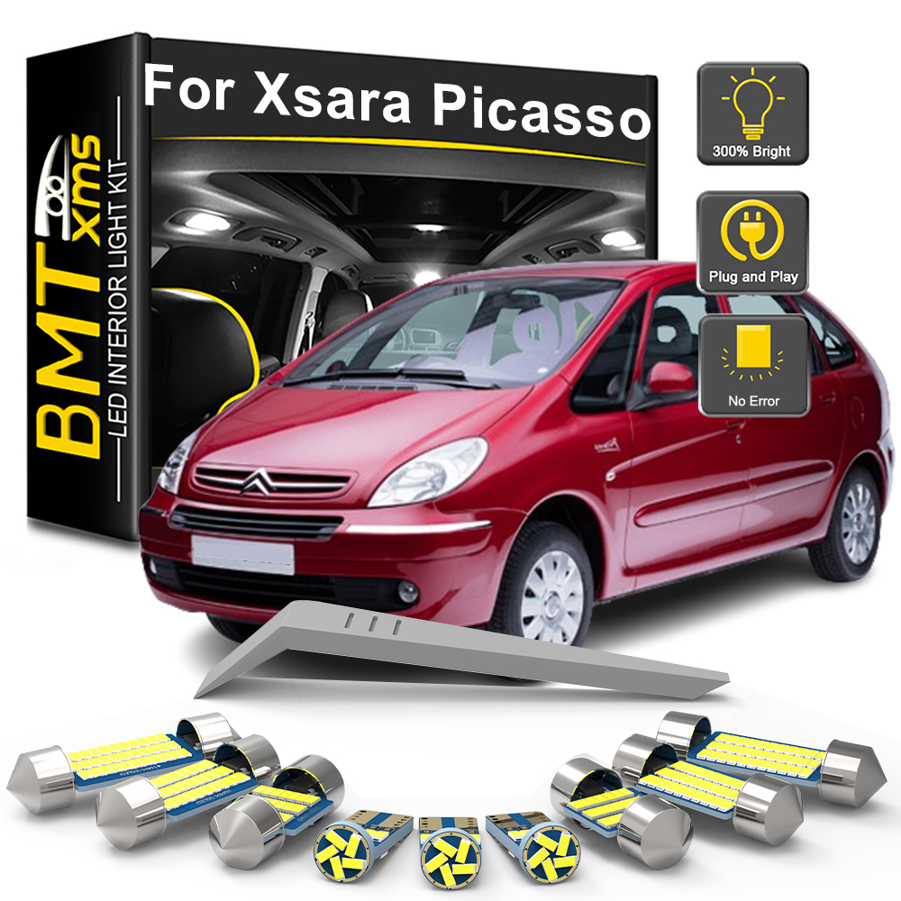 BMTxms 8 個車 LED インテリア電球キットシトロエンクサラピカソ 2000-2005 2006 2007 2008 2009 2010 Canbus ドームマップトランク用