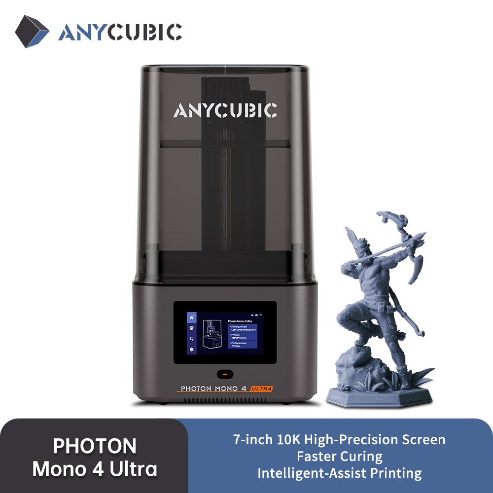 ANYCUBIC Photon Mono 4 Ultra UV Resin 3D Printer High Speed UV Resin Printers 7inch 10K LCD screen 3D Printing 236x231x430mm