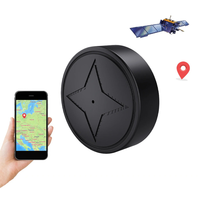 ミニ GPS トラッカー、強力な磁気車両搭載オートバイ トラック トラッカー、リアルタイム車両追跡ロケーター、紛失防止