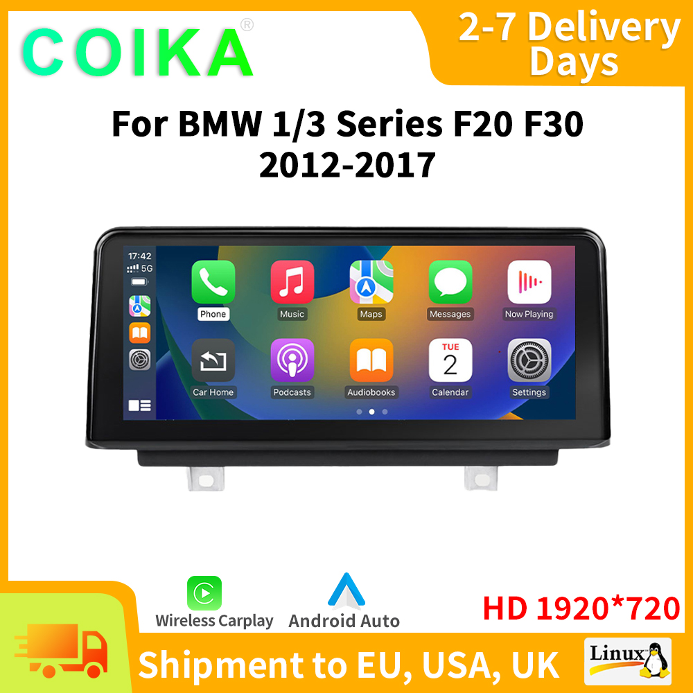 Linux システム 1920*720 BMW F20 F22 F30 F34 F36 2012-2016 Carplay タッチスクリーン Android 自動機能プラグアンドプレイマルチメディア