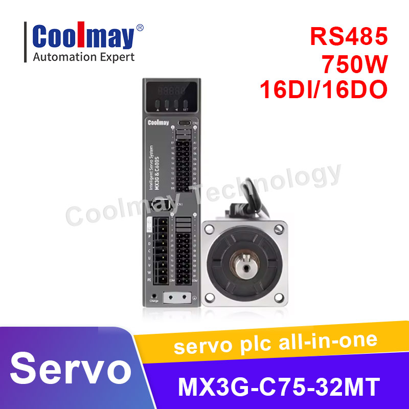 Coolmay サーボ オールインワン統合モーション コントロール、サーボ ドライブ、PLC 機能 rs485 DC24V 0.7KW