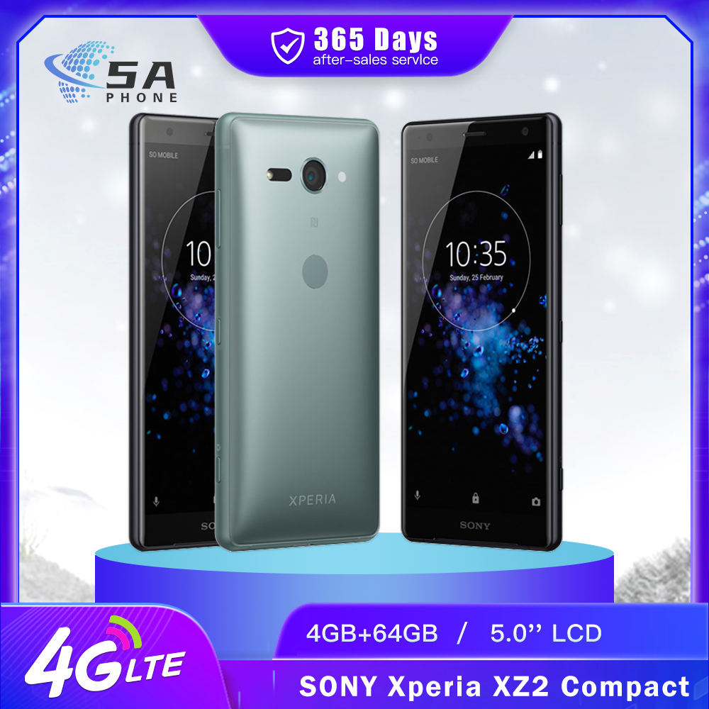 Sony Xperia XZ2 Compact SO-05K H8314 H8324 4G 携帯電話 NFC 4GB RAM 64GB ROM XZ2 MINI 5.0'' 19MP オクタコア Android スマートフォン