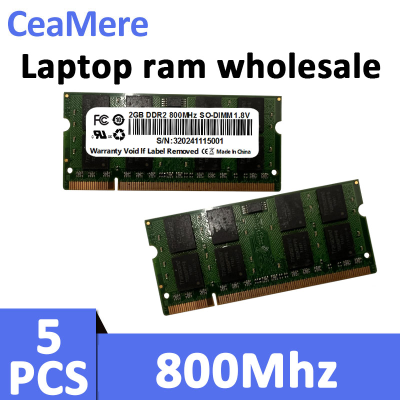 2GB DDR2 800MHz SODIMM ノートパソコン用RAM 中古品 取り外し済みメモリ 動作確認済み Intel AMD ノートパソコンとの高い互換性