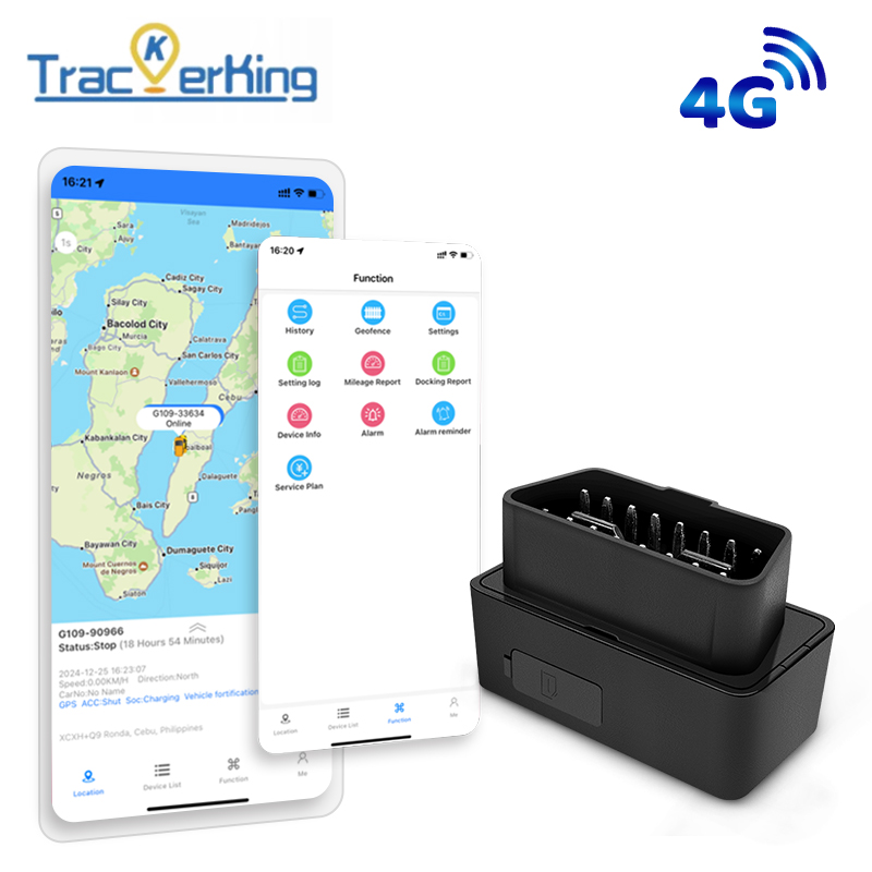 OBDII GPS トラッカーカートラッカー TrackerKing DK22 リアルタイム追跡複数のアラートプラグアンドプレイ