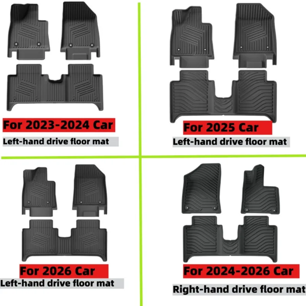 ZEEKR X 2023-2026 5 席フロアマットトランクマット全天候型フロントリアカーゴライナーマット、防水滑り止めアクセサリー