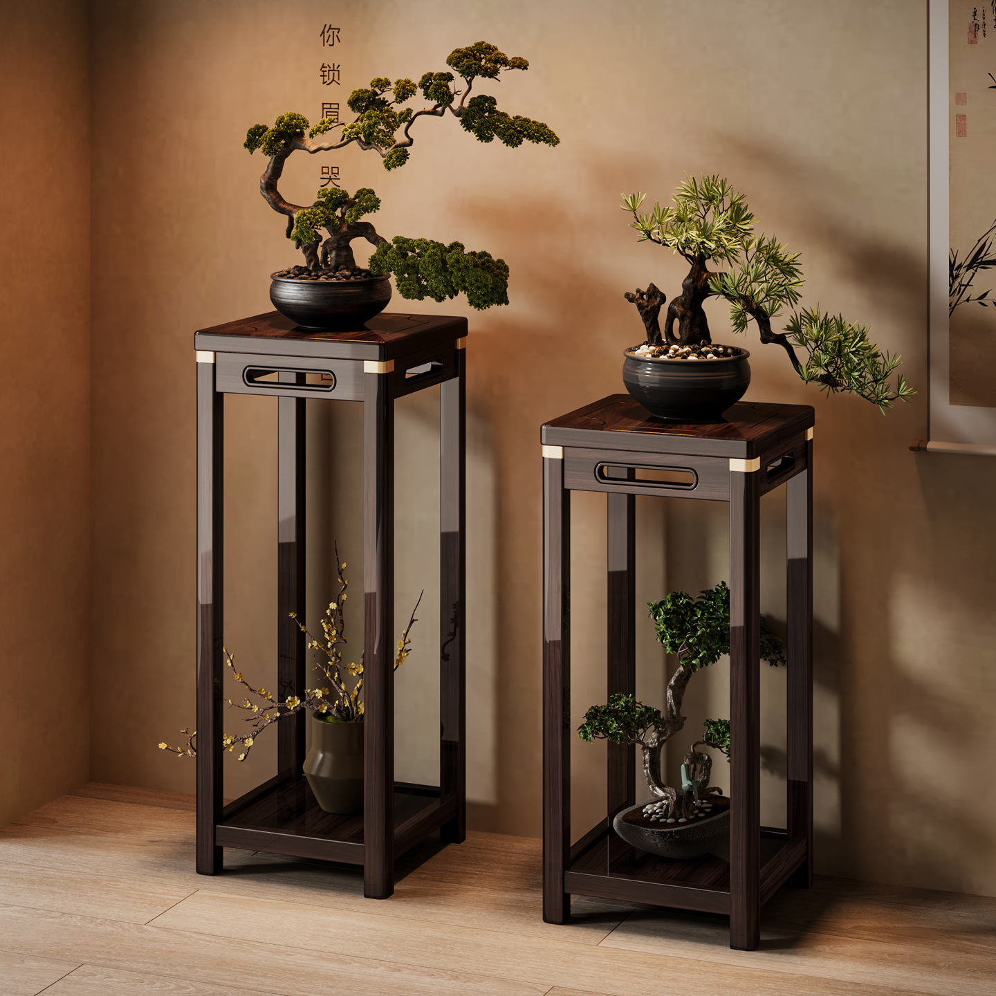 バルコニー棚ホームリビングルーム床から天井までの植木鉢収納ラック花瓶飾りフラワーテーブル棚