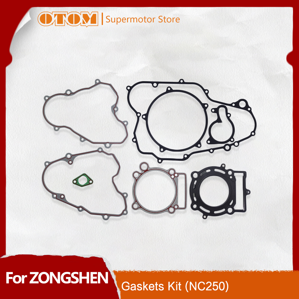 オートバイアクセサリーエンジンフルマシンパッド完全なガスケットキットシリンダーヘッド ZS177MM ZONGSHEN NC250 4T 水冷 KAYO