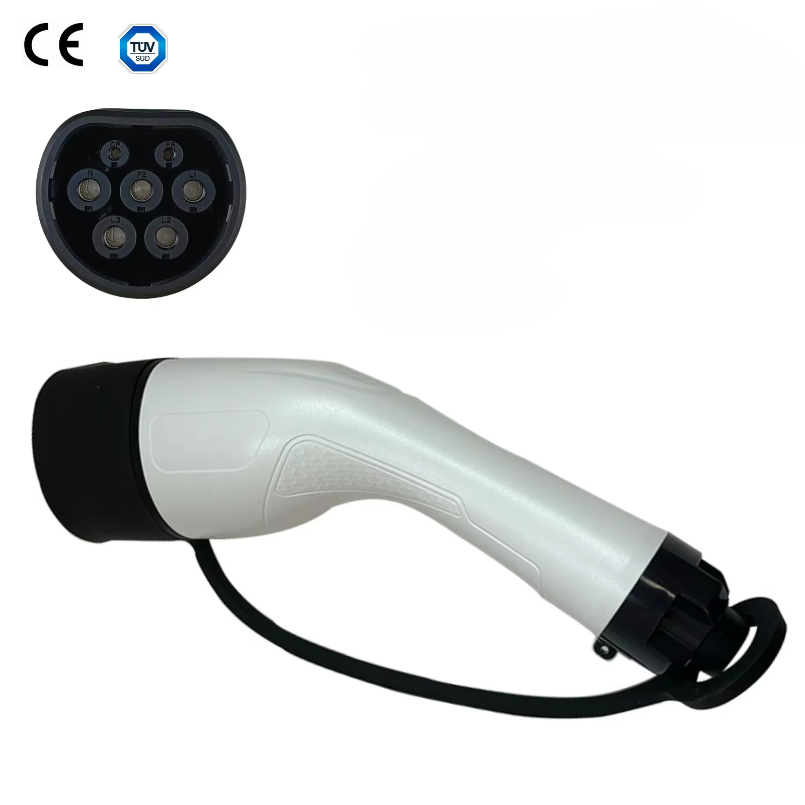 タイプ 2 EVSE メス電気自動車充電器プラグ IEC 62196 コンバータ 16A 32A 電気自動車充電ステーション用