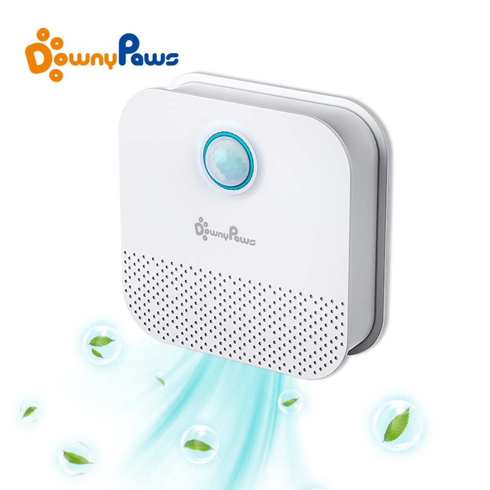 DownyPaws 4000mAh スマート猫の臭気清浄器猫トイレ用消臭剤ペットトイレ空気清浄機犬猫砂消臭