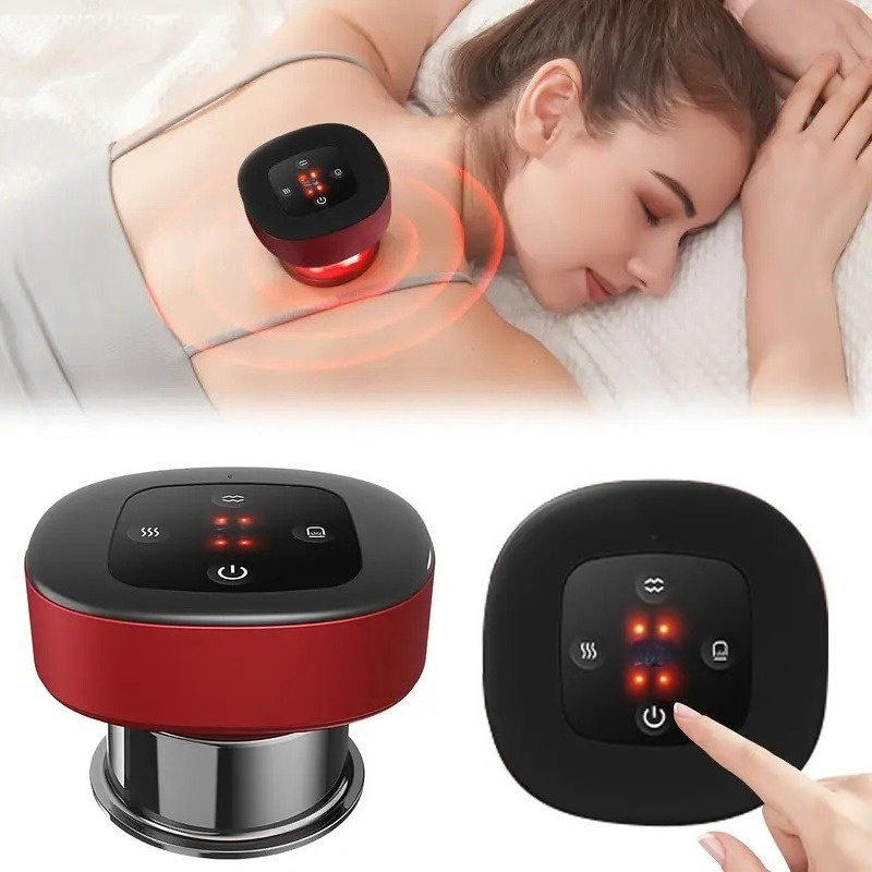 ワイヤレス Gua Sha カッピングマッサージャーツール電気カッピングセットスマートカッピングデバイス電気真空カッピングマシンマッサージャー