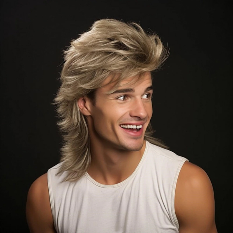 HAIRJOY 人工毛ボラウィッグ男性用 70 代