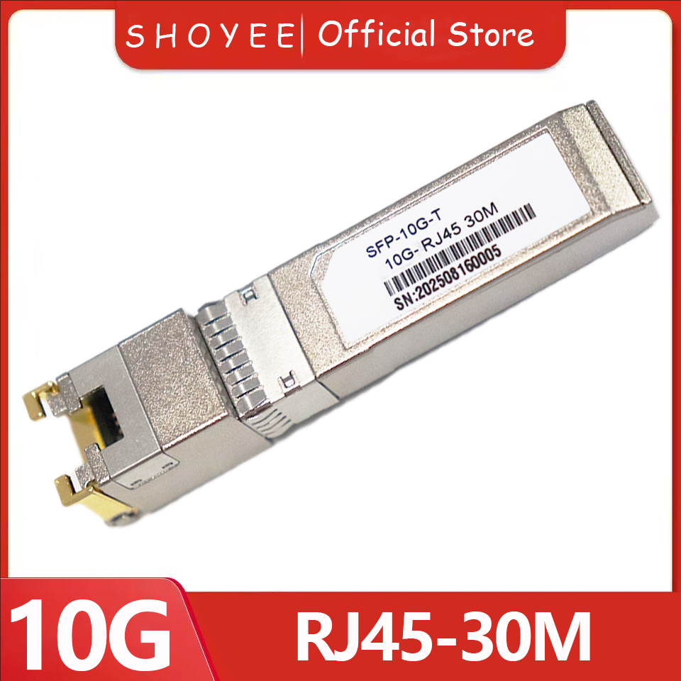 10G SFP to RJ45、SFP -T、10GBase-T、30M、Cisco Mikrotik 用 10G カッパー SFP、TP-Link、D-Link スイッチ銅線モジュール