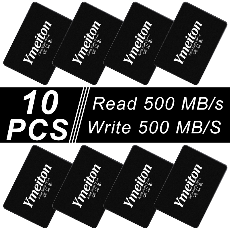 10 個 Ymeiton 120 ギガバイト 128 ギガバイト 256 ギガバイト SSD ソリッドステートドライブ 240 ギガバイト SSD SATA SATA3 2.5 インチ内部 512 ギガバイト 1 テラバイトラップトップデスクトップ PC ロット