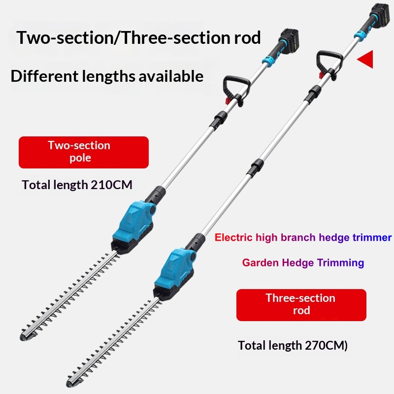 Electric High Branch Hedge Trimmer Garden Hedge Trimming Tagliasiepi A Batteria Heckenschere Akku 전정기 Cortasetos Batería 헤지 트리머