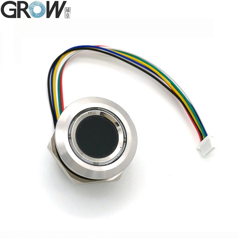 GROW R503 新円形ラウンド RGB リングインジケータ LED 制御 DC3.3V SH1.0-6pin 容量性指紋モジュールセンサースキャナ
