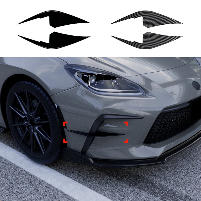 車のフロントバンパーサイドスプリッタースポイラーカナードエアナイフスポイラートヨタ GR86 スバル BRZ 2022