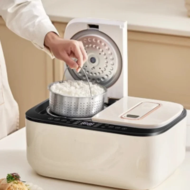 家庭用大容量ノンスティック調理器具二室電気炊飯器容量5リットル、米分離