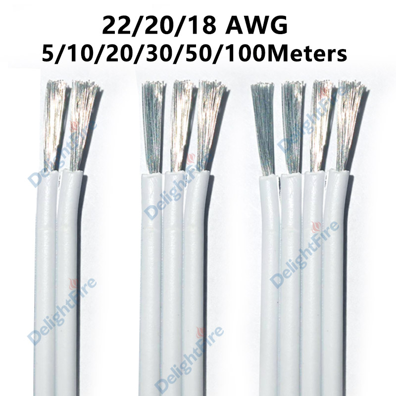 2pin 3pin 4pin LED 延長ケーブル 18 20 22AWG 12V 電線柔軟な PVC 錫メッキ銅 LED ワイヤー LED ストリップライト用